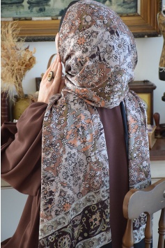 Vual Şal Kahve-Siyah