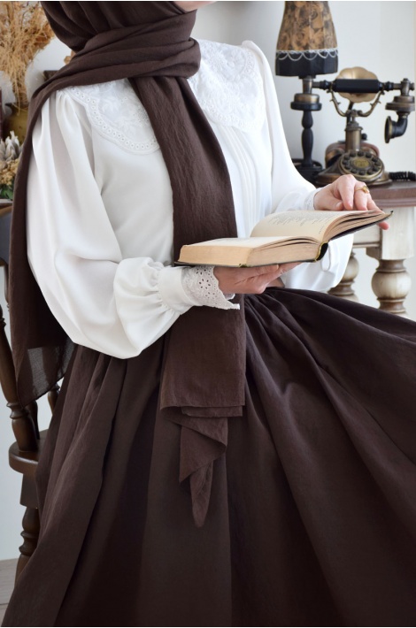 Prenses Etek Kahverengi