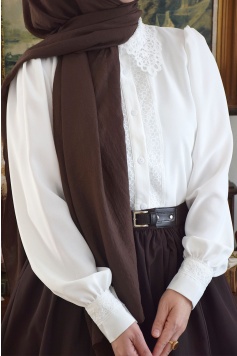 Hanım Hanımcık Gömlek Beyaz