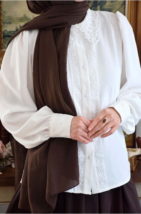 Hanım Hanımcık Gömlek Beyaz