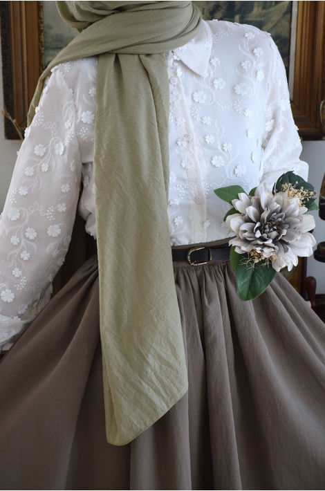 Bahar Gömlek Ekru Rengi