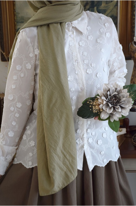 Bahar Gömlek Ekru Rengi