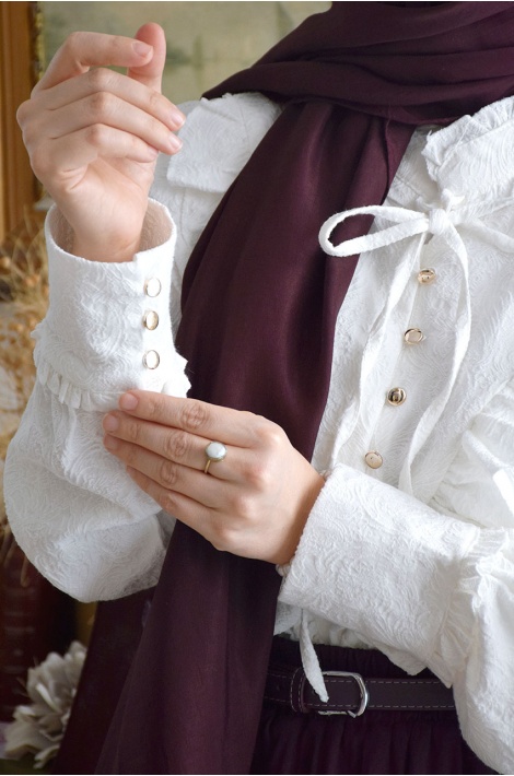 Rölyefli Elegant Gömlek