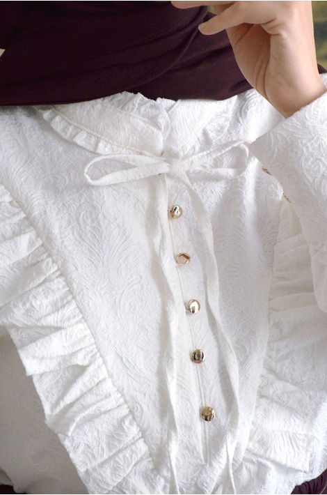 Rölyefli Elegant Gömlek