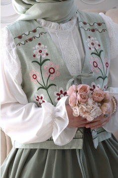 Nakışlı Bahar Yelek