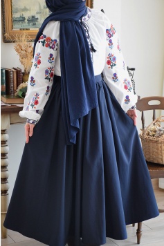 Prenses Etek Lacivert