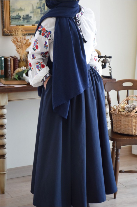 Prenses Etek Lacivert