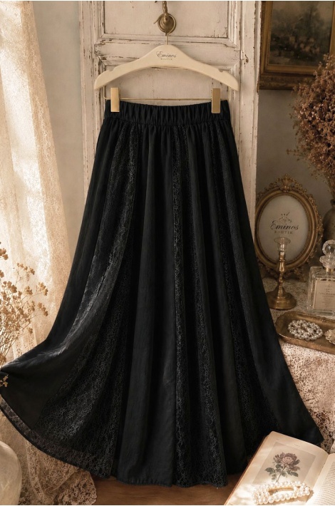 Broşlu Elegant Takım Siyah
