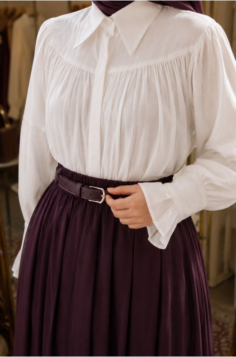 Lady Gömlek Beyaz