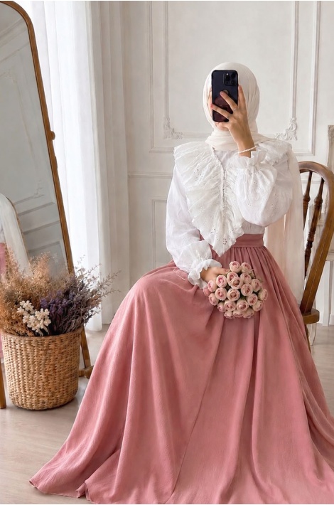 Kuğu Etek Pembe