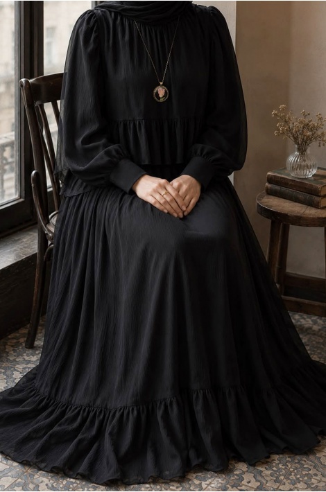 Hanım Hanımcık Elbise Siyah