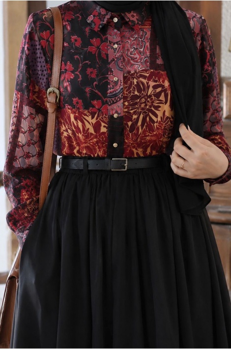 Pamuk-Vual Etek Siyah