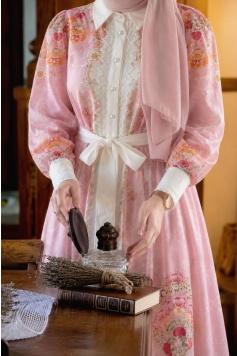 Edalı Elbise Pembe