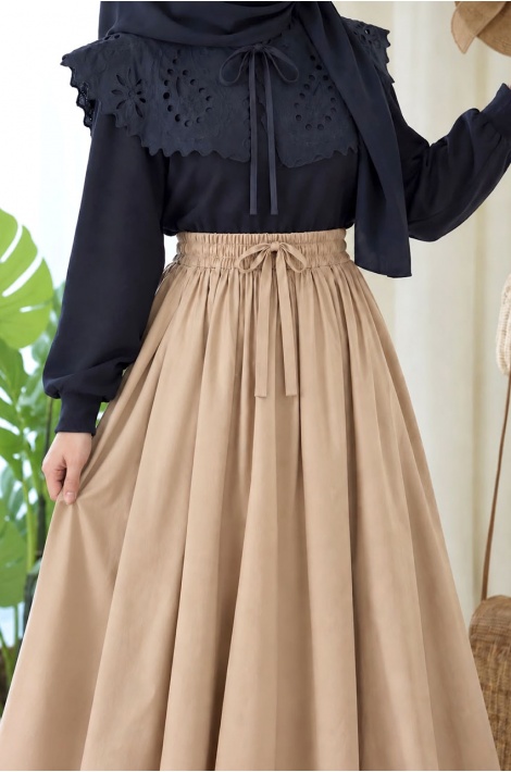 Yakalı Model Romantik Sweatshirt Lacivert