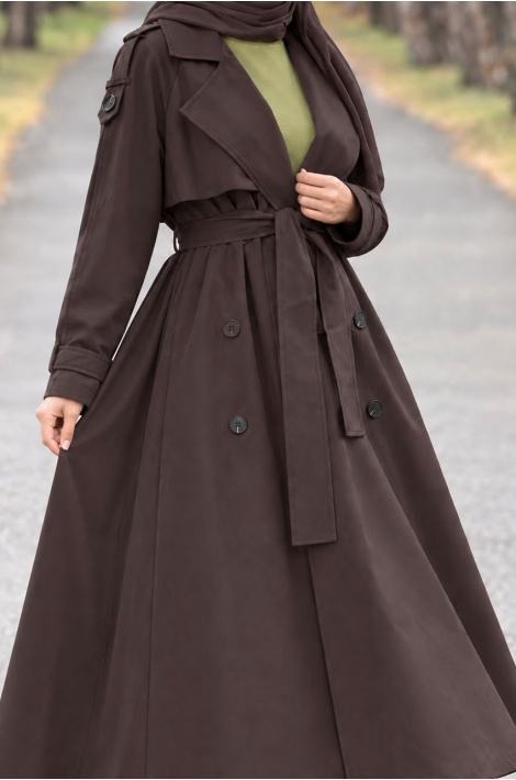 Trench Coat Kahverengi