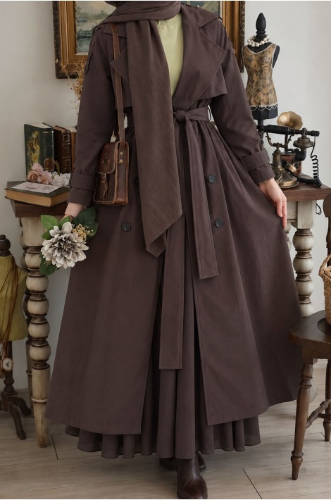 Trench Coat Kahverengi