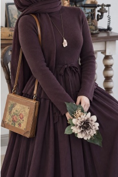 Zarif Model Triko Body Mürdüm