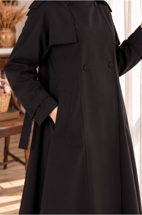 Cool Trench Coat Siyah