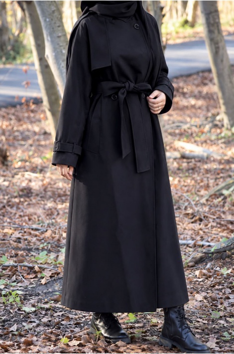 Cool Trench Coat Siyah