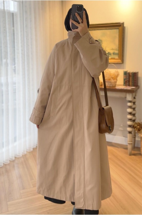 Oversize Trench Coat Bej