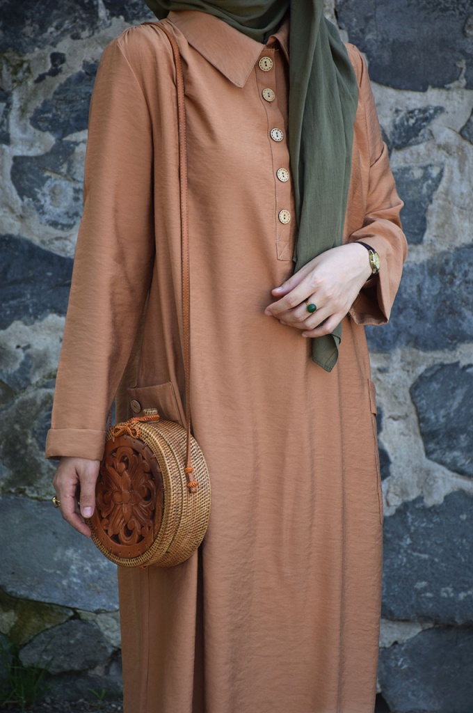 Taba Renk Salaş Tunik